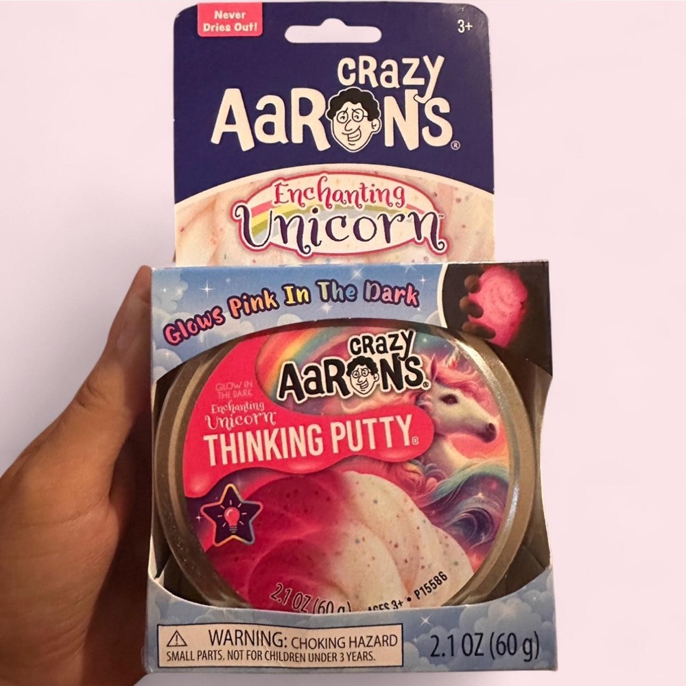 Crazy Aaron's Enchanting Unicorn Thinking Putty - Pink & Multicolor